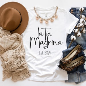 La Madrina Shirt: Baptism Godmother Gift, 2024 Proposal Tee