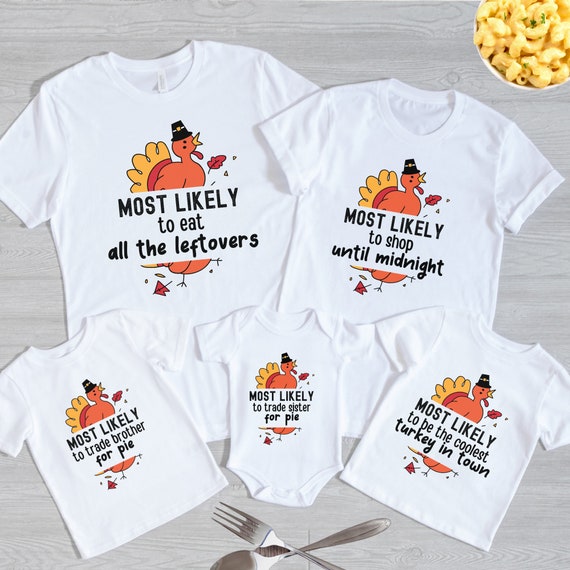 Sister Turkey Matching Family Pjs Outfit Funny Thanksgiving T-Shirt Sister Turkey Matching Family Pjs Outfit Funny Thanksgiving T-Shirt