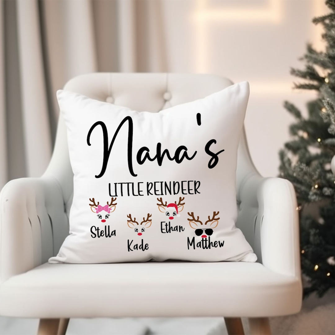 Personalized Nana Christmas Pillow, Christmas Gift for Nana, Nana Gift ...