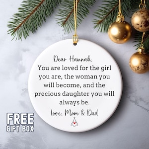 Daughter Gift, To My Daughter Keepsake, Daughter Christmas Ornament Sentimental Gift for Daughter Daughter Graduation Birthday Gift From Mom