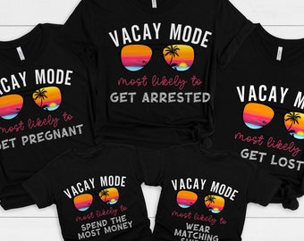 Matching Shirts for Friends Vacation, Vacay Mode Shirts for Girl