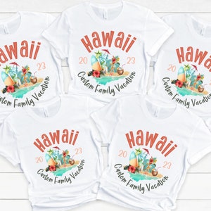 Hawaii family vacation shirt, Matching shirts for friends vacation, girl trip Vacation, Summer Vacation T-shirt, Custom family name Matching