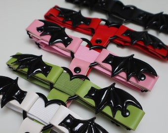 Gothic Bat Garter (Set of 2) - Stockings Pastel Goth Goth Gift Pink Black Red