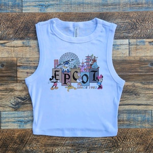 Womens Epcot Crop tank, Epcot Baby Tee, Cool epcot disney Crop top, walt disney baby tee, monorail unisex shirt