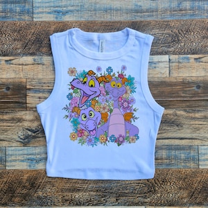 Disney Figment Crop Top, Figment Crop Tank, ein kleiner Funken Baby-T-Shirt, Phantasie Crop Top, Frühling Disney Top