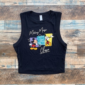 Evolution of Mouse Crop Tank, Classic Mickey Baby Tee, Retro 90s Disney Tee, Cute Vintage Mickey Crop, Disney Womens Crop top, Disney Sketch