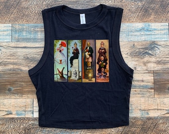 Foolish Mortals Crop Tank, Disney haunted mansion Baby Tee, Stretching room baby tee, disney mansion oversized tee