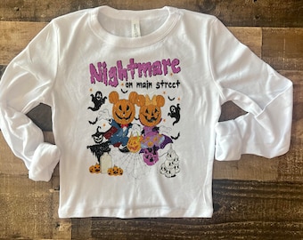 Halloween Long Sleeve, Halloween Pumpkin Mickey baby tee, Pumpkin not so scary Hoodie, mickey crop tank, halloween baby tee long sleeve