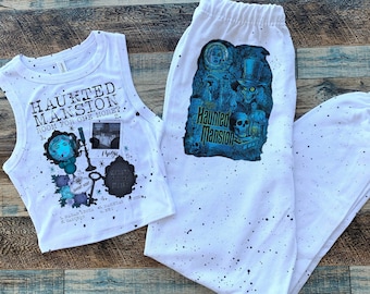 Haunted Mansion Crop Tank, Disney Mansion set, Foolish Mortal Baby Tee, Stretching Room shirt, Fall Spooky Disney time, Boo to You