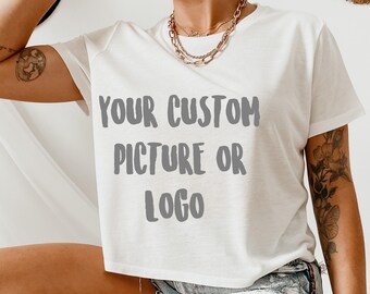 custom crop top, custom tshirt, custom oversize shirt, your logo tshirt, design your own crop top