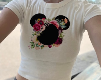 Haut court disney pour femme, haut court mickey pour femme,