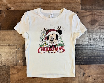Minnie Christmas Baby Tee, Disney Mickey Holiday, Jollywood Nights, Happy Merry Crop Tank, Very Merry Christmas Tree, Disneyworld Crop Top
