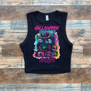 Horror Nights Crop Tank, Universal Horror, Halloween Horror Nights Baby-T-Shirt, HHN Universal Halloween Tshirt