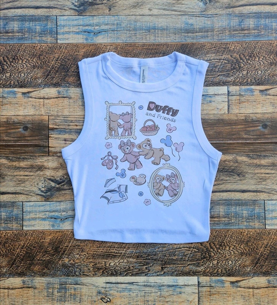 Dori Creations purple bear tank top