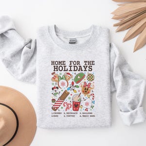 Home for the Holidays Churro crop top, Disney Ears, Cute Christmas crop, disney christmas crop, buffalo plaid crop top