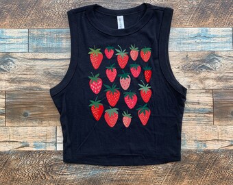 Strawberry Baby Tee, Strawberry Vintage Field, Berry Fruit Crop