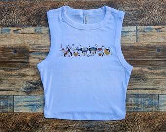 Disney Cruise Characters, Cruise Crop Top, Mickey boat ocean crop tank, Disney wish, Disney Magic Womens top, Magical Cruise Ship