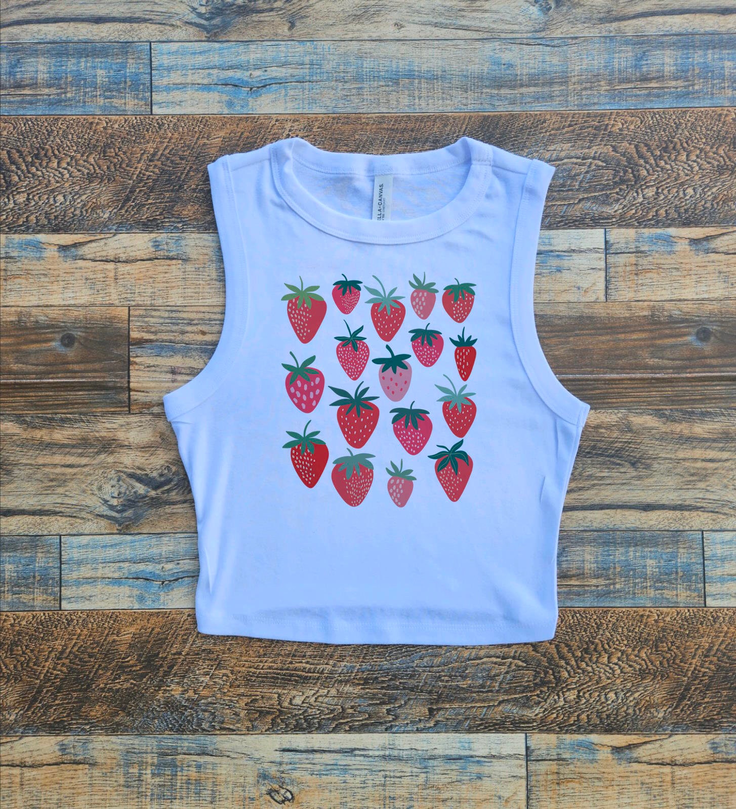 Strawberry Baby Tee, Strawberry Vintage Field, Berry Fruit Crop