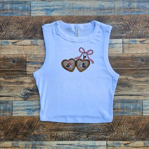 Mickey Locket Baby Tee, Valentine Locket Bow Crop, Minnie Mickey Lover y2k tee, Cute Disneyworld youth tshirt, Coquette tank top, Girls Crop