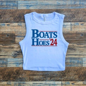 Boats and Hoes Crop Tank, Step Brothers Crop, Funny President shirt, Run for President Crop Tank,