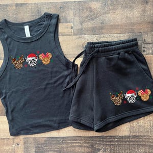 Animal Kingdom Christmas, Safari Xmas Crop Tank, AK Holidays Baby Tee, Leopard Mickey Christmas, Christmas Party Tshirt, AK lodge tee