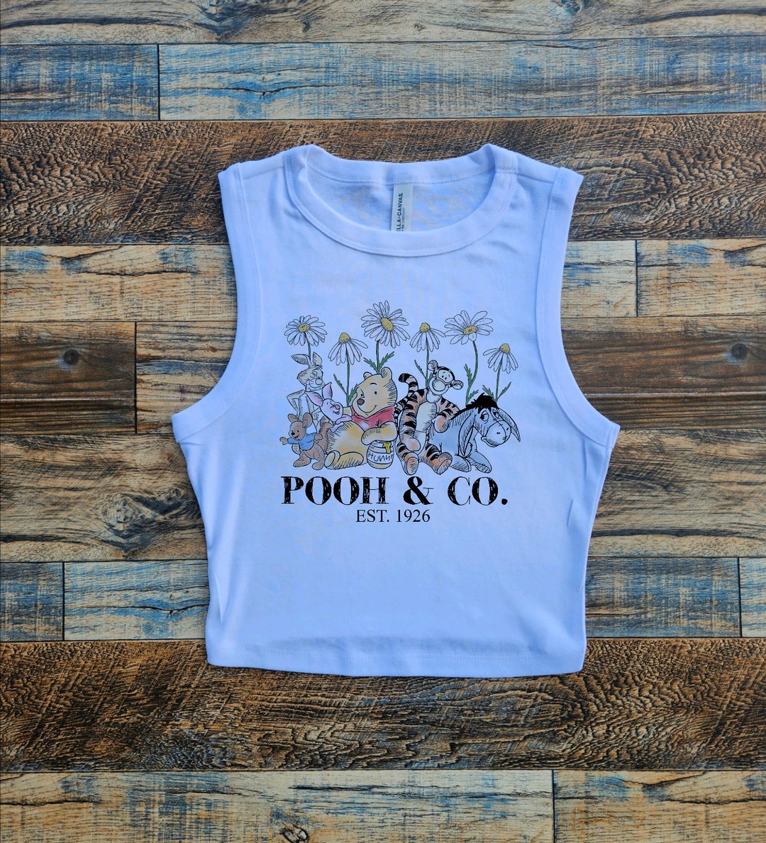 Winnie the Pooh Crop Tank, Pooh and Pals Tank Top, Pooh Eeyore Tiger Crop Top - Etsy UK