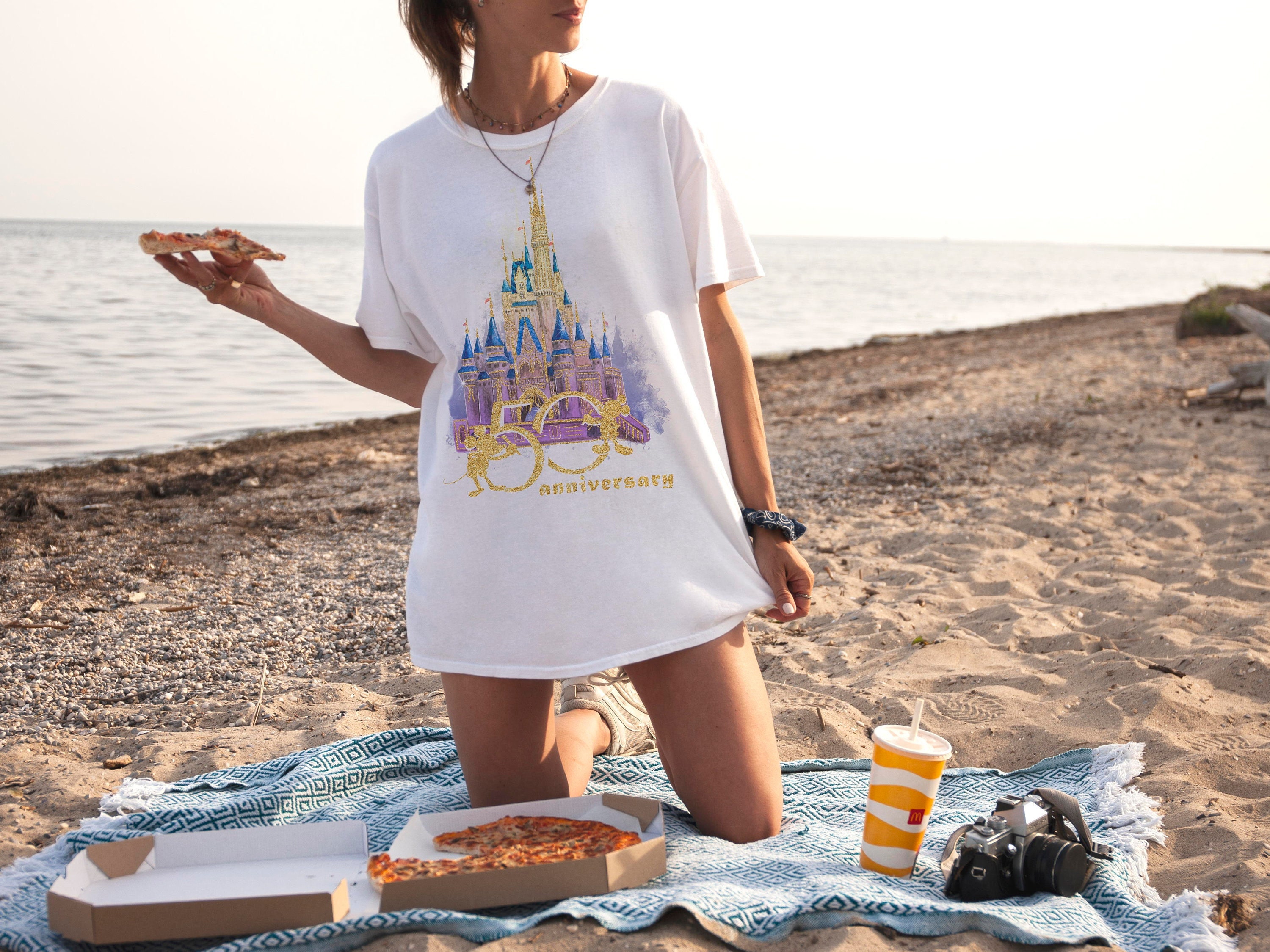 disney 50th anniversary oversized shirt, magic kingdom 50th shirt