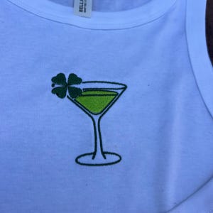 Lucky Crop Tank, St Pattys Crop, Irish Shamrock Womens Shirt, Saint Patrick, Lucky Leprechaun tshirt, st patricks baby tee and crop tank image 15