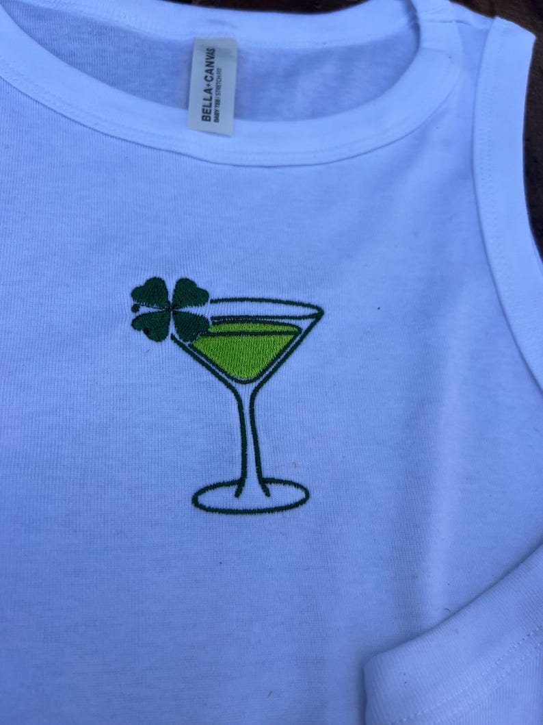 Lucky Crop Tank, St Pattys Crop, Irish Shamrock Womens Shirt, Saint Patrick, Lucky Leprechaun tshirt, st patricks baby tee and crop tank image 15