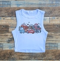 Cars crop tank top, cars movie crop, lighting mcqueen crop top, cars cars 2 movie shirt, cars disney gift