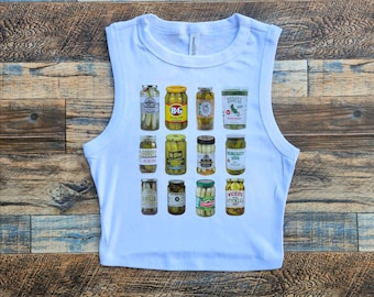 Camiseta corta de pepinillos, camiseta corta vintage de pepinillos, camiseta para amantes de los pepinillos, camiseta de temporada de conservas, camiseta de bebé de pepinillos caseros, tarro de pepinillos