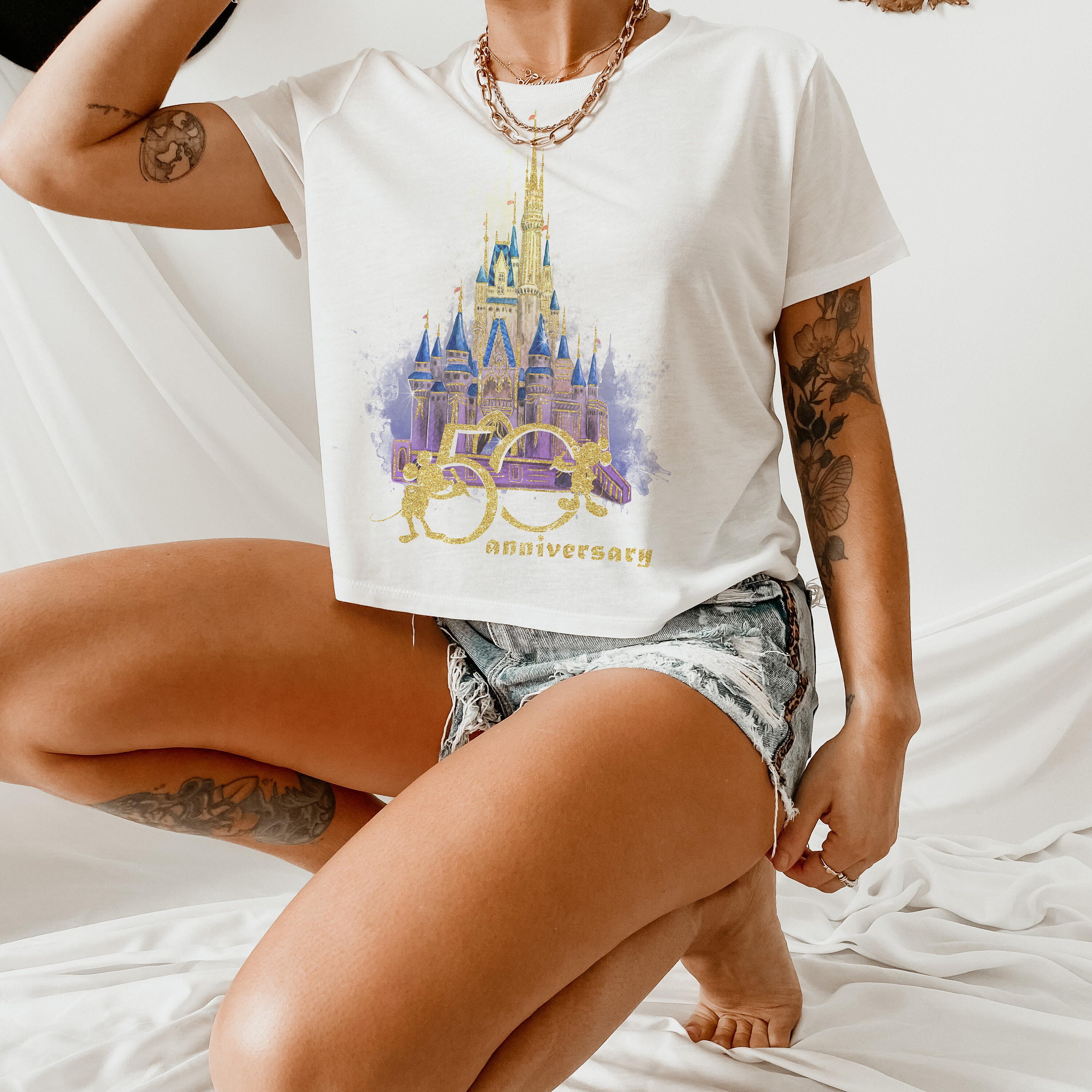 Discover disney 50th anniversary oversized shirt, magic kingdom 50th shirt