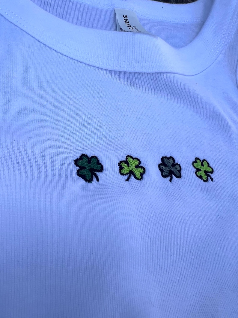 Lucky Crop Tank, St Pattys Crop, Irish Shamrock Womens Shirt, Saint Patrick, Lucky Leprechaun tshirt, st patricks baby tee and crop tank image 16