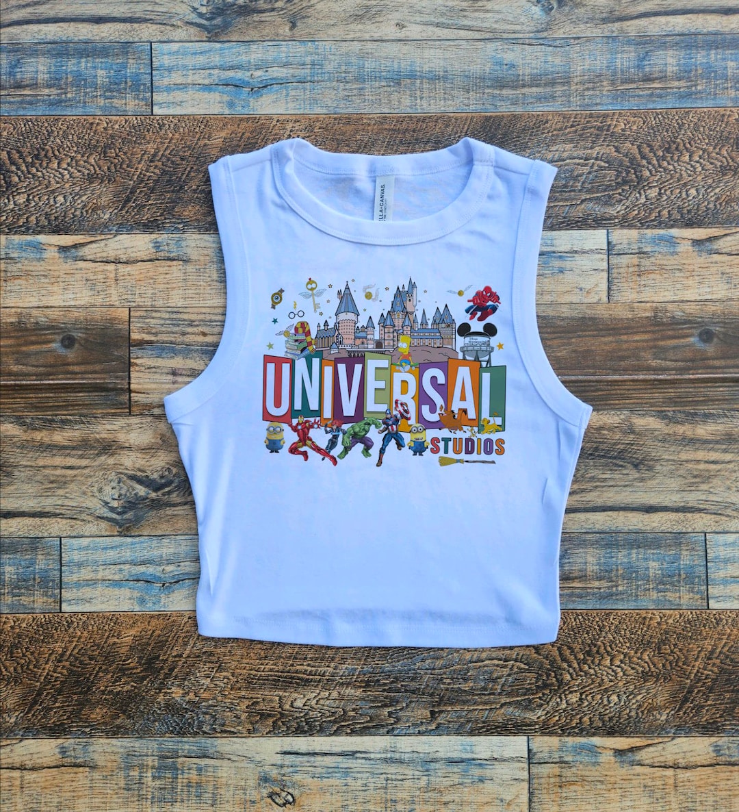 Universal Crop Top, Universal Studios Crop Tank Top Tee, Jurassic Ride, Universal studios baby tee, Island crop tshirt