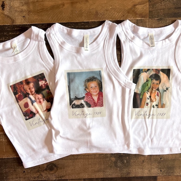 Birthday Crop Tank, Vintage 90s Birthday Baby Tee, My Birthday Crop Top, 40th Womens Birth tee, 30th Birthday Crop Tank Top, Retro
