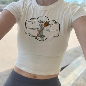 Ratatouille Crop Tank, Remy Crop Top, I'm Just Here to Eat baby tee, Food and Wine 2024 Tank Top Cream baby tee