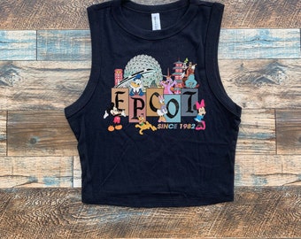 レディース エプコット クロップタンクトップ、WDW ベビーTシャツ、ディズニー クロップトップ、ウォルトディズニー ベビーTシャツ、モノレールシャツ、ワールドディスカバリー、ネイチャーセレブレーションショーケース
