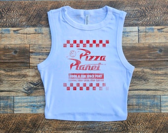 Pizza Planet Baby Tee, WDW Toy story Alien Pizza Crop, Happiest Place Pizza Crop, Pizza  Lover, DLR