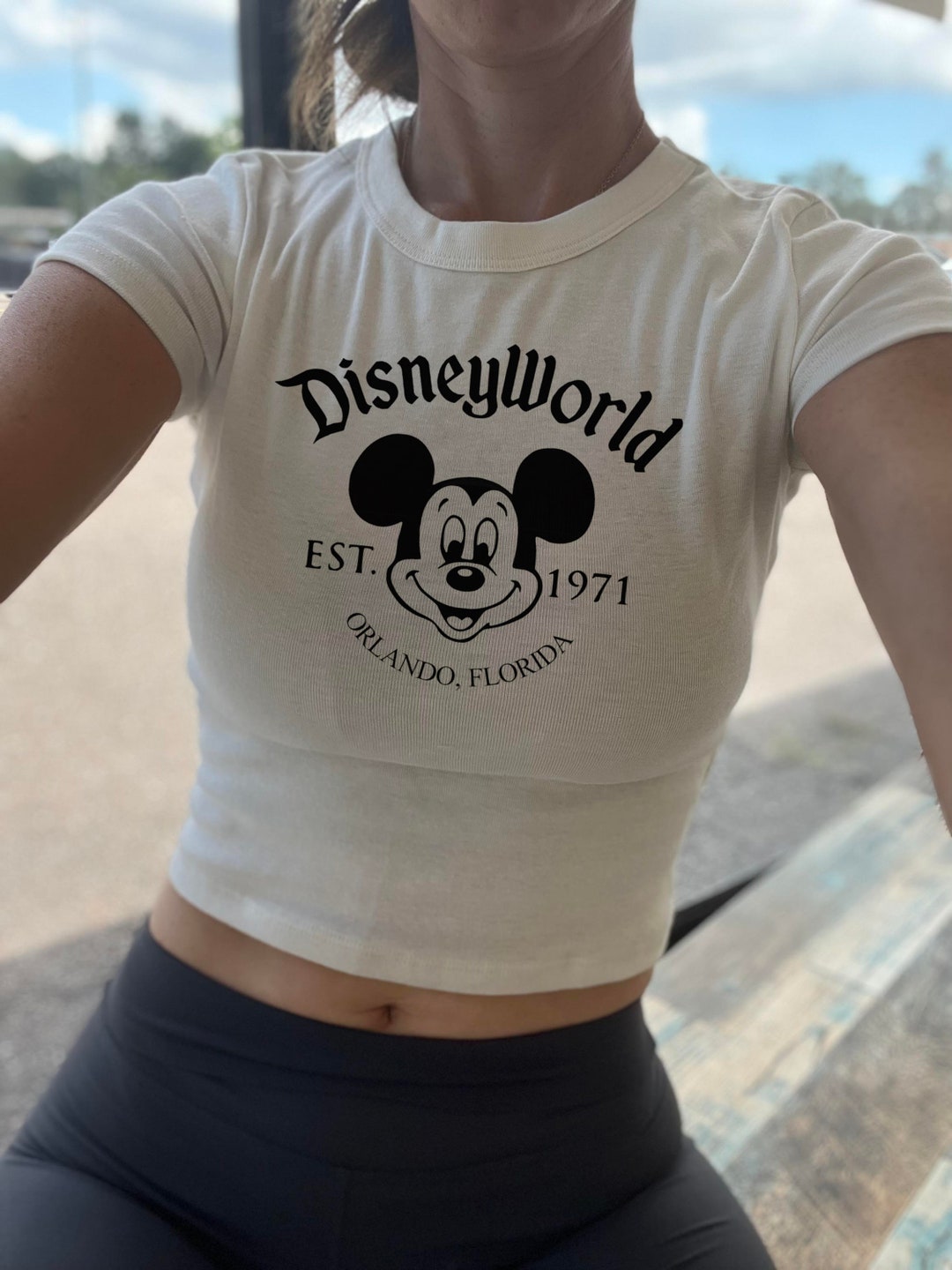 Mickey Baby Tee Disneyworld Baby Tee Minnie Baby Tee Cream - Etsy