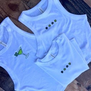 Lucky Crop Tank, St Pattys Crop, Irish Shamrock Womens Shirt, Saint Patrick, Lucky Leprechaun tshirt, st patricks baby tee and crop tank image 17