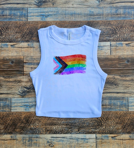 Support Gay Pride Crop, lgbtqia Crop, Hate Looks Tacky On You, Dont Say Desantis Crop Tank, Gay Pride Crop Tank Top, Womens Pride Flag Crop