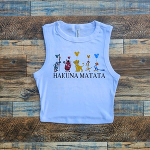 Lion King Crop Tank, Hakuna Baby Tee, Lion King Crop, Simba Crop Tank Top, Timon and Pumba tshirt, simple lion king tee, Mustafa
