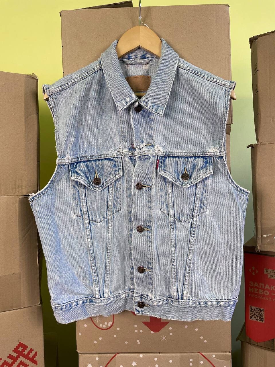 Levi's denim vest womens best sale