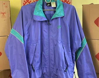 Nike FIT vintage 90's womens rave track jacket y2k style oversized size S-M