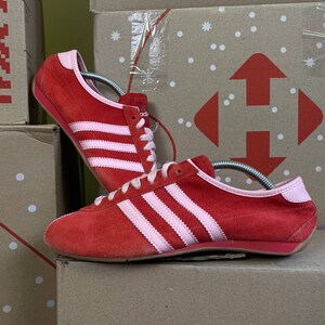 Adidas Okapi Wildleder rot Racers vintage y2k seltene Schuhe GroBe 37