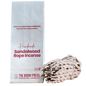 Sandalwood Himalayan Incense Rope - Handcrafted Natural Fragrance, Relaxation & Yoga, Spiritual Wellness Gift