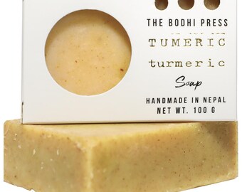 Handmade Turmeric Soap: Vegan Face & Body Cleanser