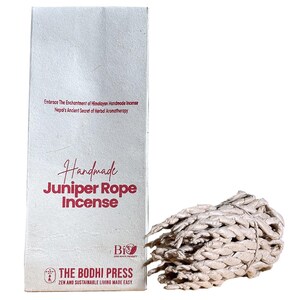 Herbal Healing Juniper Rope Incense – Natural Handmade Incense for Meditation, Stress Relief & Relaxation – Eco-Friendly Aromatherapy Gift