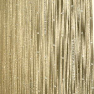 Light golden tone beaded curtain