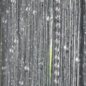 Silver beaded curtain